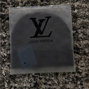 Louis Vuitton Checkered Knit Beanie in Black and Gray